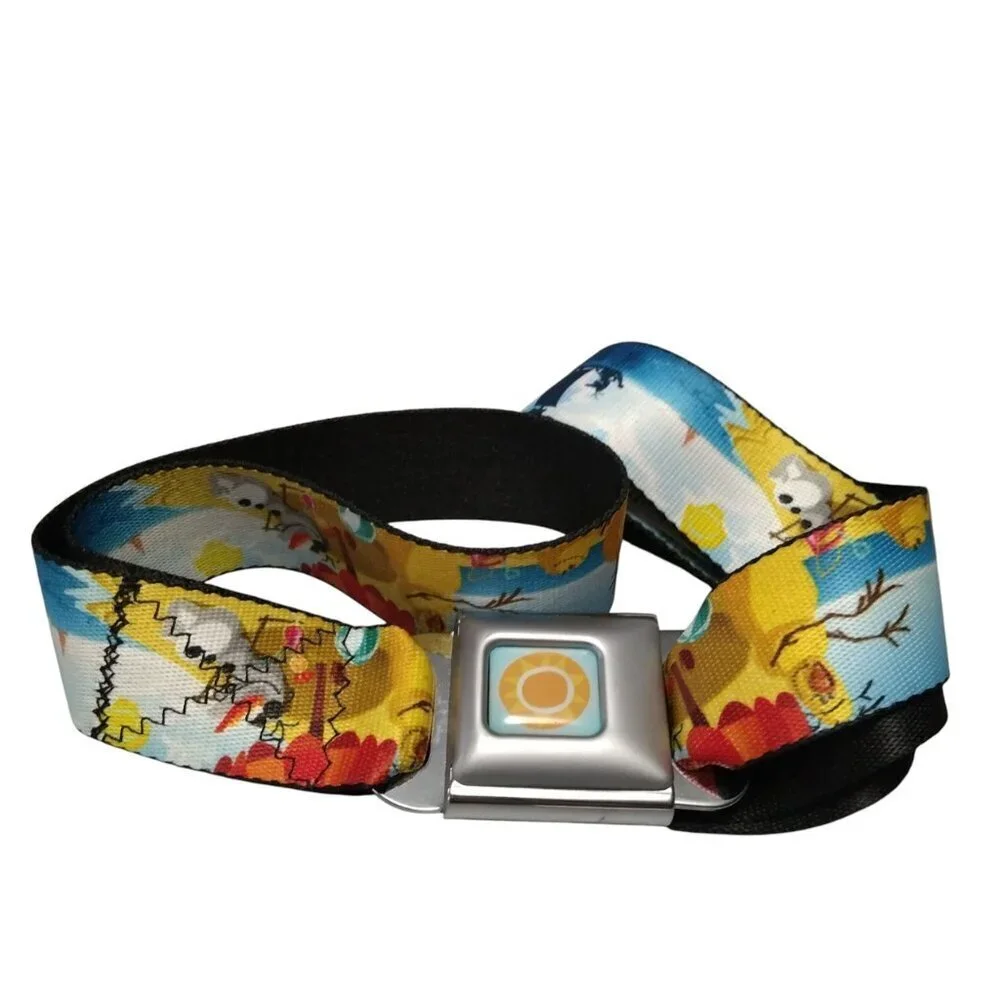 Buckle Down Disney Frozen Olaf Seatbelt Belt Adjustable Colorful  24-38 Inch